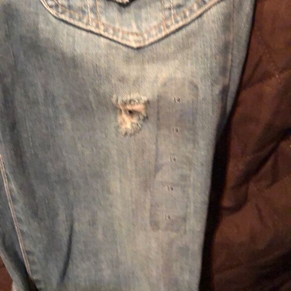 BRAND New Old Navy Girls Size 14 Capris Denim Jean - Picture 5 of 7